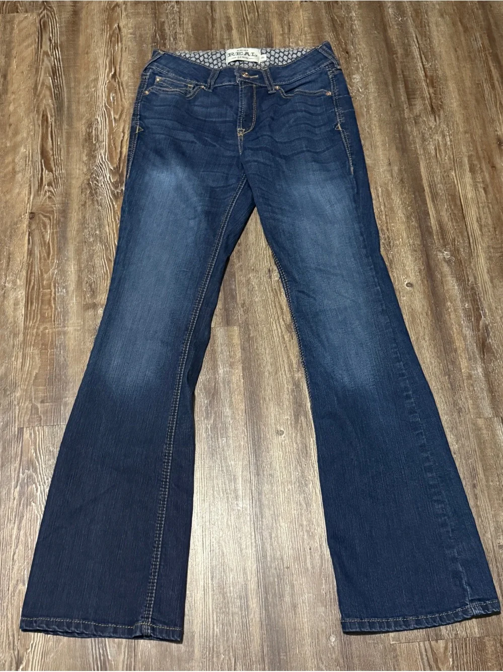 Ariat Real Perfect Rise Rosa Boot Jeans Women's 28R Western Fit in Lita Wash Den